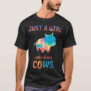 Nur Ein Mädchen Das Kühe Liebt Kleidung Outfit Kuh T-Shirt