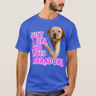 Nur ein Mädchen, das Labradors Liebe T-Shirt