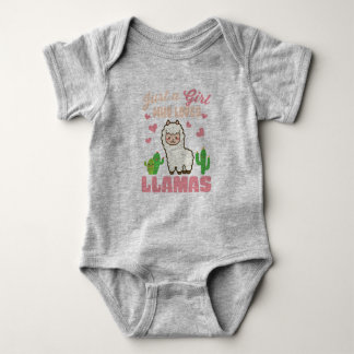nur ein Mädchen, das Lahas niedlich Lieben hat Baby Strampler