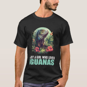 Nur ein Mädchen, das Leguane liebt. Leguane Leguan T-Shirt