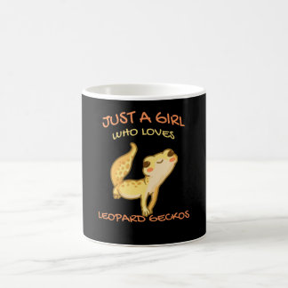 Nur ein Mädchen, das Leopard Gecko Gekko Lizard Li Kaffeetasse