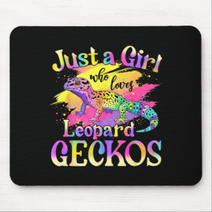 Nur ein Mädchen, das Leopardgeckos liebt  Mousepad