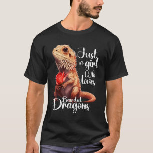 Nur ein Mädchen, das Liebe Drachen Niedlich Drache T-Shirt