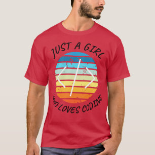 Nur ein Mädchen, das Liebe hat, Mädchen-Cover-Weiß T-Shirt