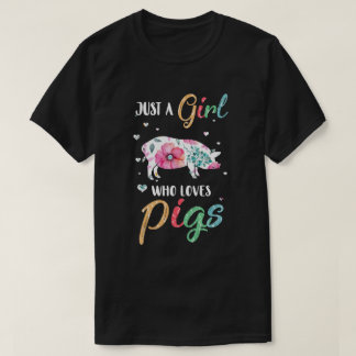 Nur ein Mädchen, das Liebe, schweint Niedliches Sc T-Shirt