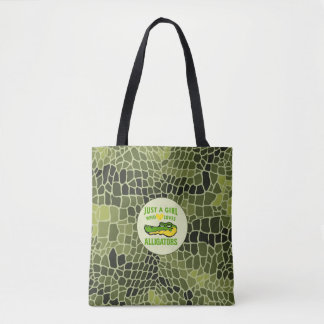 Nur ein Mädchen, das Lieben Alligator Print