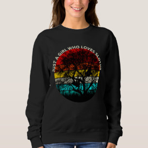 Nur ein Mädchen, das Lieben Angepasste Scoop 39 Sweatshirt