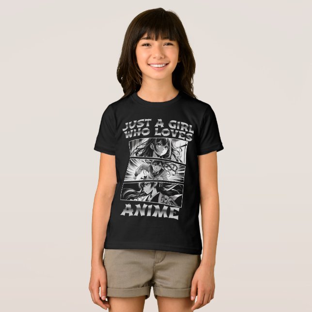 Nur ein Mädchen, das Lieben anzieht Tri-Blend Shirt (Vorderseite Voll)