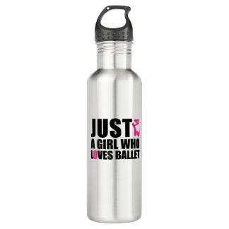 Nur ein Mädchen, das Lieben Ballet T - Shirt Kaffe Edelstahlflasche