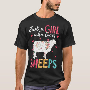 Nur ein Mädchen, das Lieben Blätter Niedlichen Bau T-Shirt