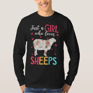 Nur ein Mädchen, das Lieben Blätter Niedlichen Bau T-Shirt