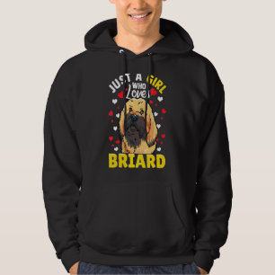 Nur ein Mädchen, das Lieben Briard Kinder Mädchen Hoodie