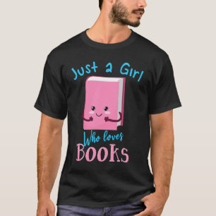 Nur ein Mädchen, das Lieben Bücher liest Bo T-Shirt