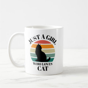 Nur ein Mädchen, das Lieben Cat-Kaffee-Tasse Kaffeetasse