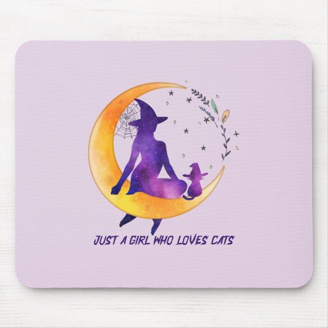 Nur ein Mädchen, das Lieben Cat Mousepad (Vorne)