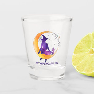Nur ein Mädchen, das Lieben Cat Schnapsglas
