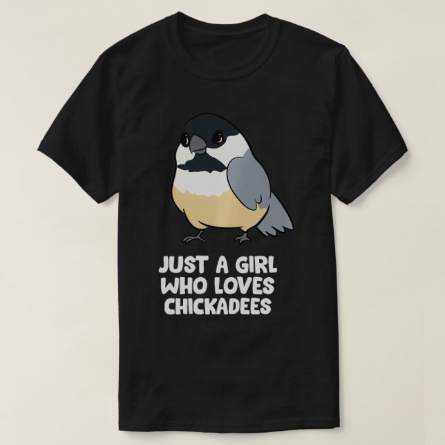 Nur ein Mädchen, das Lieben Chickadevögel Pullover (Design vorne)