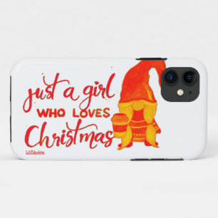 NUR EIN MÄDCHEN, DAS LIEBEN CHRISTMAS lustiges Gno Case-Mate iPhone Hülle