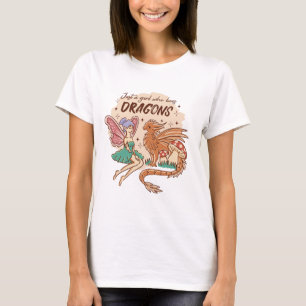 Nur ein Mädchen, das Lieben Drachen Fairy. T-Shirt