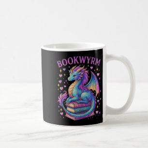 Nur ein Mädchen, das Lieben Drachen und Bücher tan Kaffeetasse
