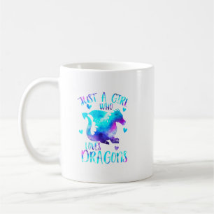 Nur ein Mädchen, das Lieben Dragons Galaxy Space D Kaffeetasse