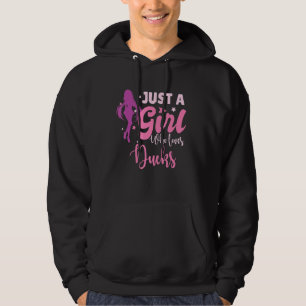Nur ein Mädchen, das Lieben Ducks Funny Ducks Hoodie