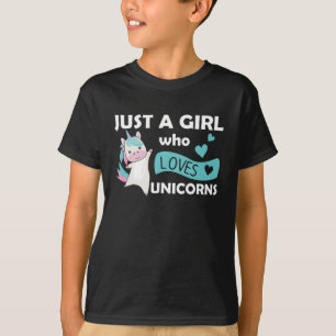 Nur ein Mädchen, das Lieben Einhörner für Mädchen  T-Shirt