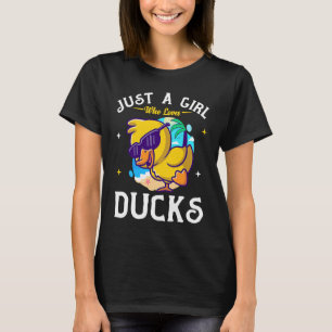 Nur ein Mädchen, das Lieben Enten Niedlich Duck Ei T-Shirt