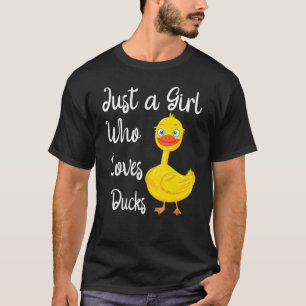Nur ein Mädchen, das Lieben Enten Niedlich Duck Ei T-Shirt