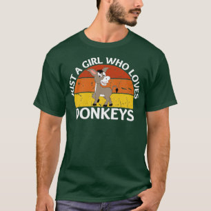 Nur ein Mädchen, das Lieben Esel hat T-Shirt