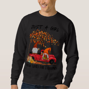 Nur ein Mädchen, das Lieben fallen lässt und im so Sweatshirt