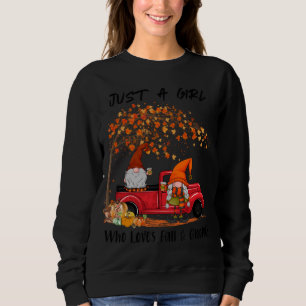Nur ein Mädchen, das Lieben fallen lässt und im so Sweatshirt