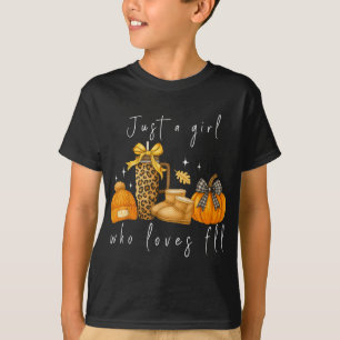 Nur ein Mädchen, das Lieben fallen Pumpkin Coquett T-Shirt