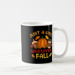 Nur ein Mädchen, das Lieben fallen Pumpkin Gewürz- Kaffeetasse