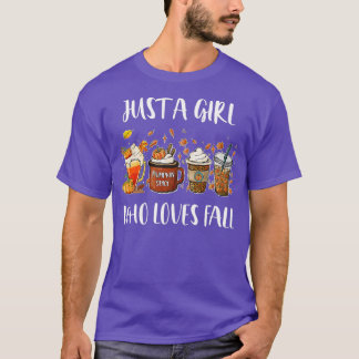 Nur ein Mädchen, das Lieben fallen Pumpkin Gewürzk T-Shirt