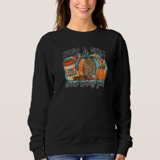 Nur ein Mädchen, das Lieben fallen Pumpkin Herbst  Sweatshirt