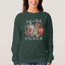 Nur ein Mädchen, das Lieben fallen Sweatshirt