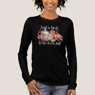 Nur ein Mädchen, das Lieben fallen Sweatshirt Tri-Blend Shirt