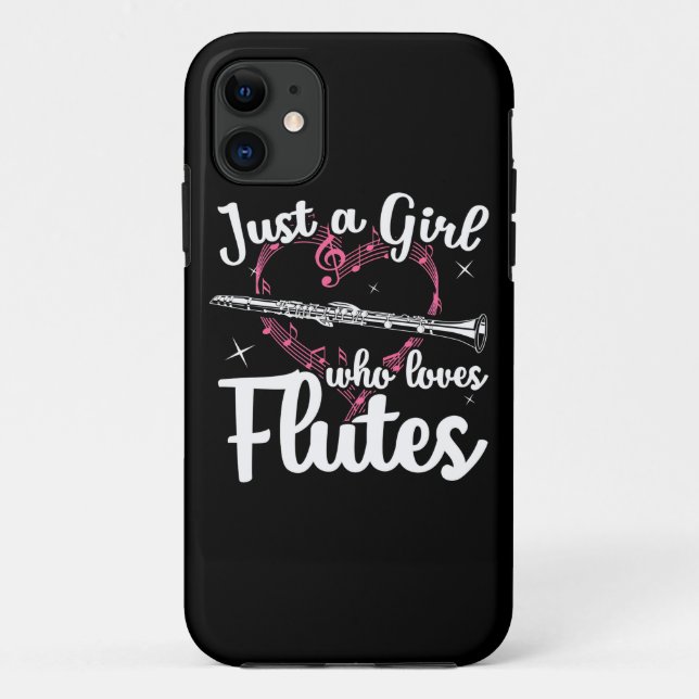 Nur ein Mädchen, das Lieben flötet Case-Mate iPhone Hülle (Rückseite)