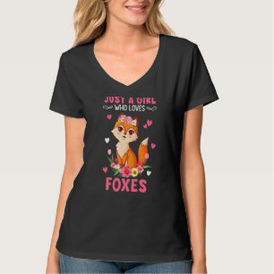 Nur ein Mädchen, das Lieben Foxen Niedliche Fox Gi T-Shirt