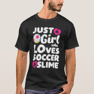 Nur ein Mädchen, das Lieben Fußball und schlank lu T-Shirt