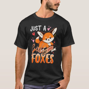 Nur ein Mädchen, das Lieben füttert Kinder Mädchen T-Shirt
