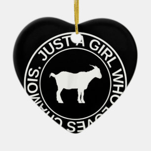 Nur ein Mädchen, das Lieben Gämse Geschenk für Fra Keramik Ornament