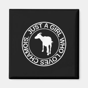 Nur ein Mädchen, das Lieben Gämse Geschenk für Fra Magnet