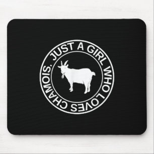 Nur ein Mädchen, das Lieben Gämse Geschenk für Fra Mousepad