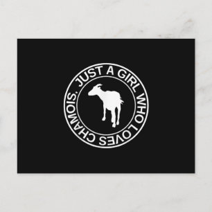 Nur ein Mädchen, das Lieben Gämse Geschenk für Fra Postkarte