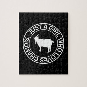 Nur ein Mädchen, das Lieben Gämse Geschenk für Fra Puzzle