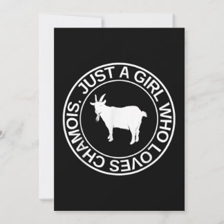Nur ein Mädchen, das Lieben Gämse Geschenk für Fra Save The Date
