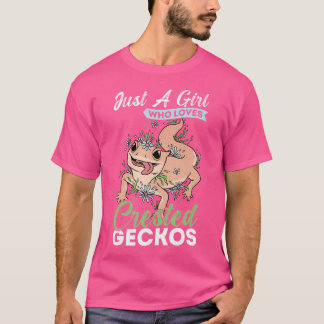 Nur ein Mädchen, das Lieben Geckos erschaffen hat T-Shirt
