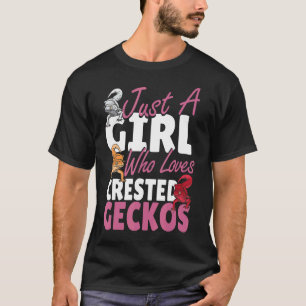 Nur ein Mädchen, das Lieben Geckos Women Lizard kr T-Shirt
